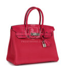 Hermes Birkin 30 Framboise Matte Alligator Togo Touch PHW