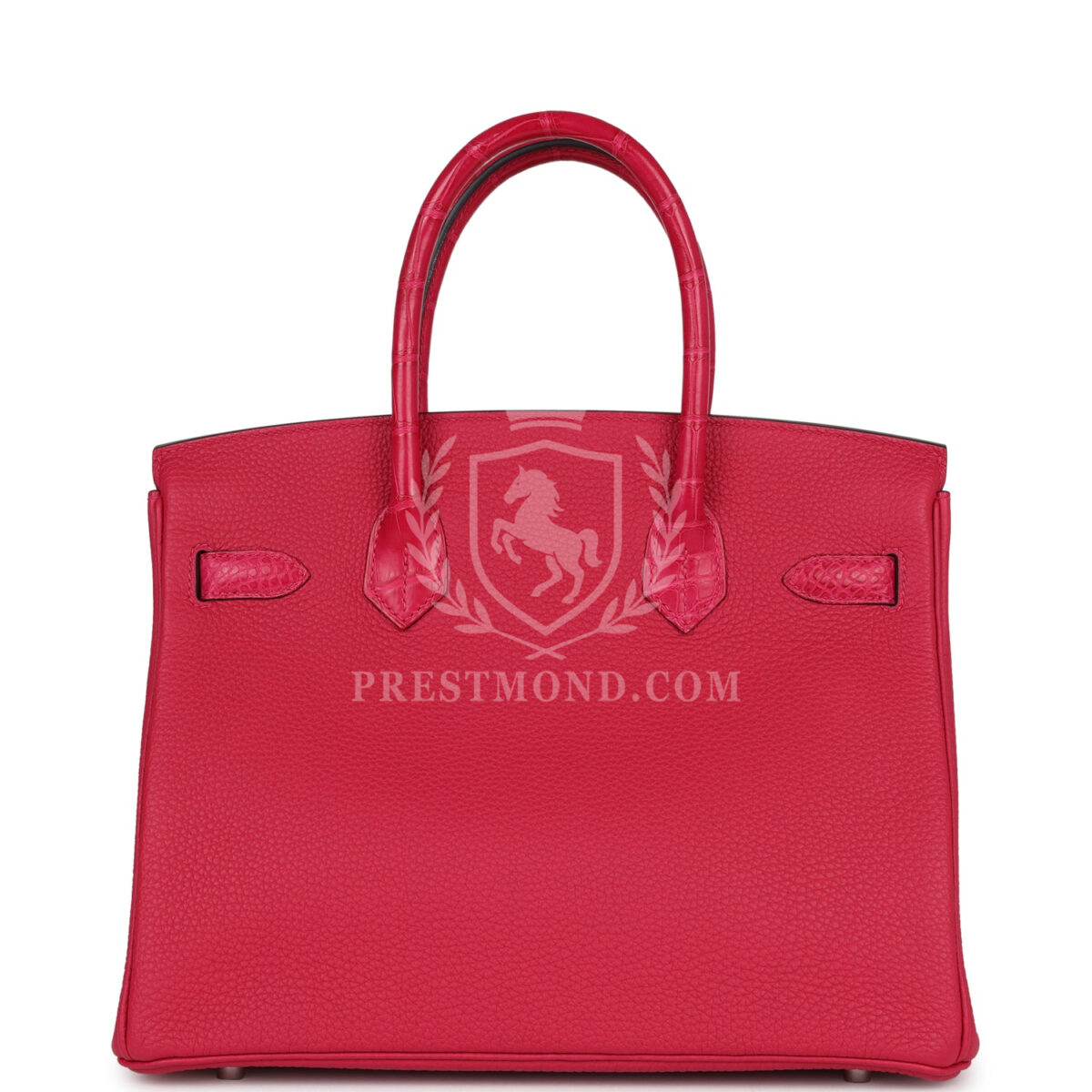Hermes Birkin 30 Framboise Matte Alligator Togo Touch PHW — изображение 4