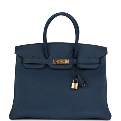 Hermes Birkin 35 Bleu De Prusse Togo GHW