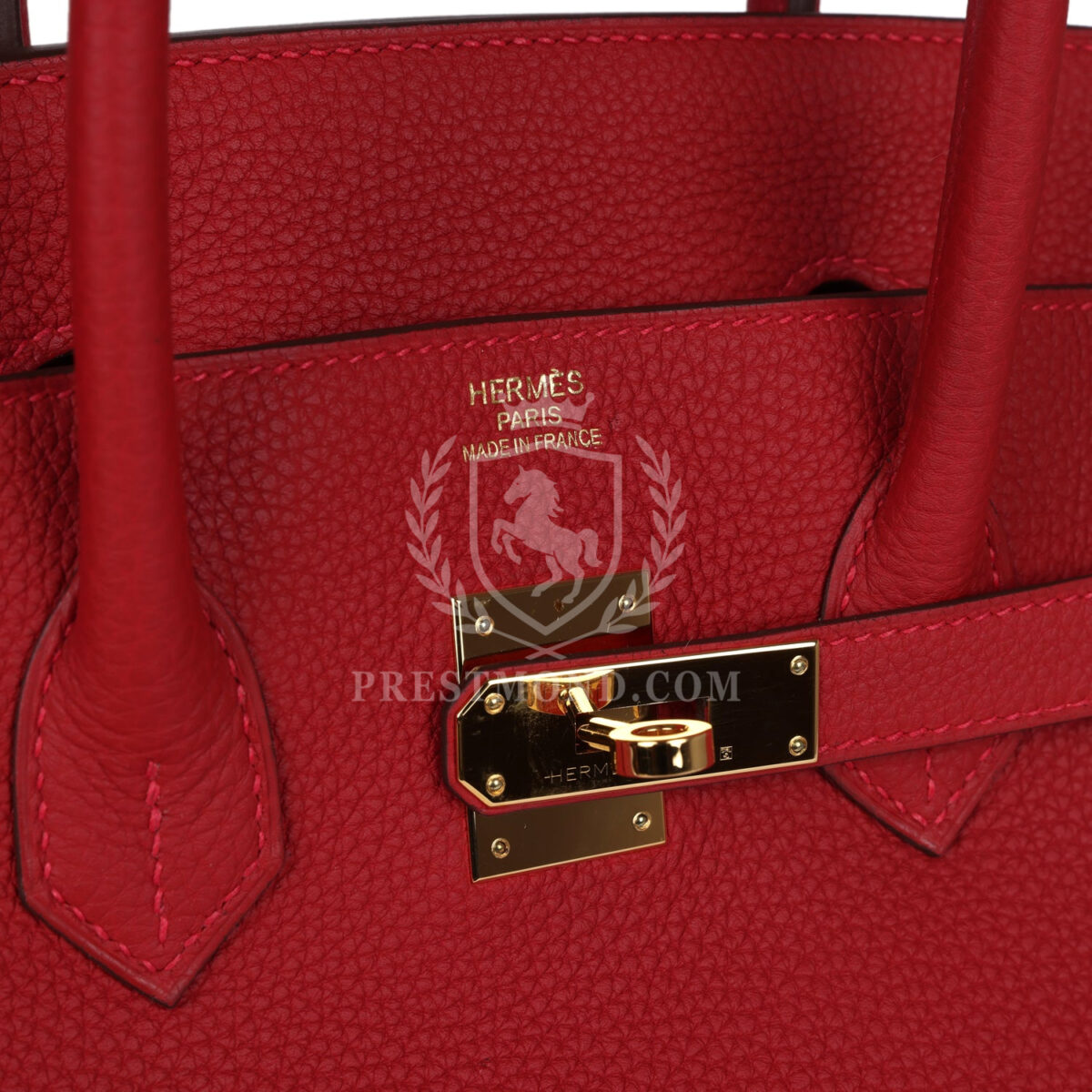Hermes Birkin 35 Rouge Casaque Togo GHW — изображение 7
