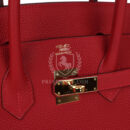 Hermes Birkin 35 Rouge Casaque Togo GHW