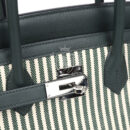 Hermes Birkin 35 Toile Riga and Vert Anglais Swift PHW