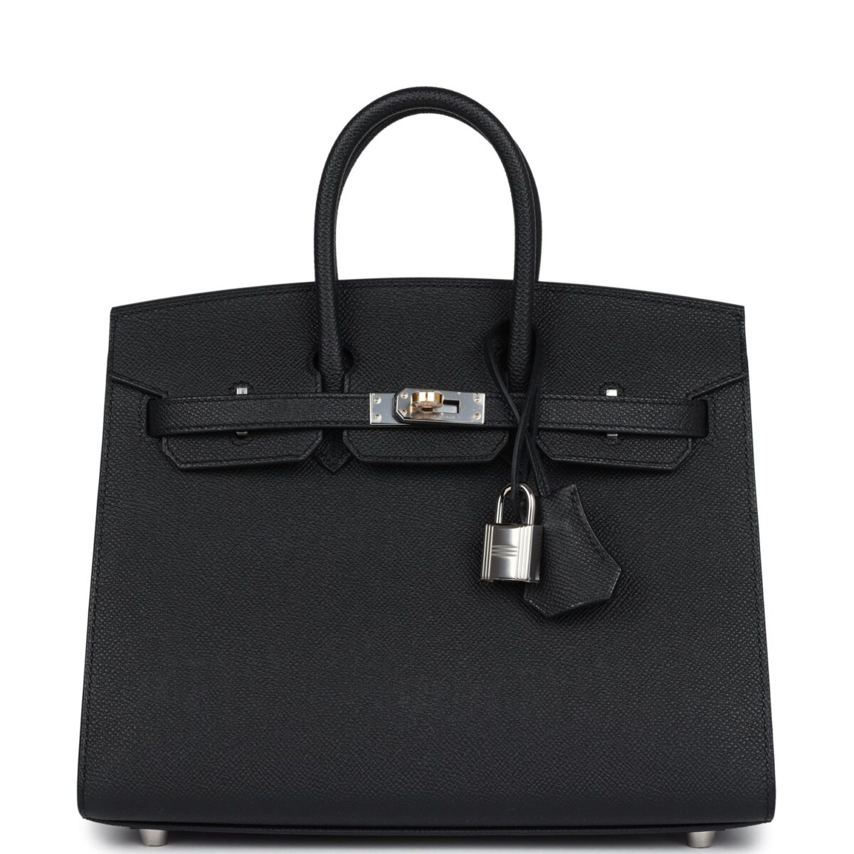 Hermes Birkin Sellier 25 Black Epsom EHW
