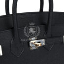 Hermes Birkin Sellier 25 Black Epsom EHW