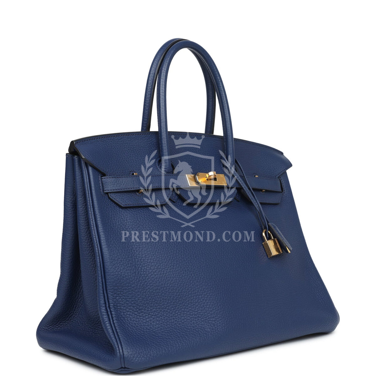 Hermes Birkin 35 Bleu Saphir Clemence GHW — изображение 2