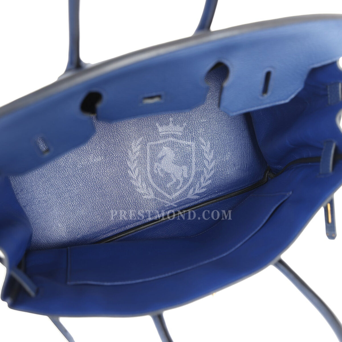 Hermes Birkin 35 Bleu Saphir Clemence GHW — изображение 9