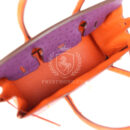Hermes Special Order (HSS) Birkin 30 Tangerine, Violet and Bougainvillea Ostrich GHW