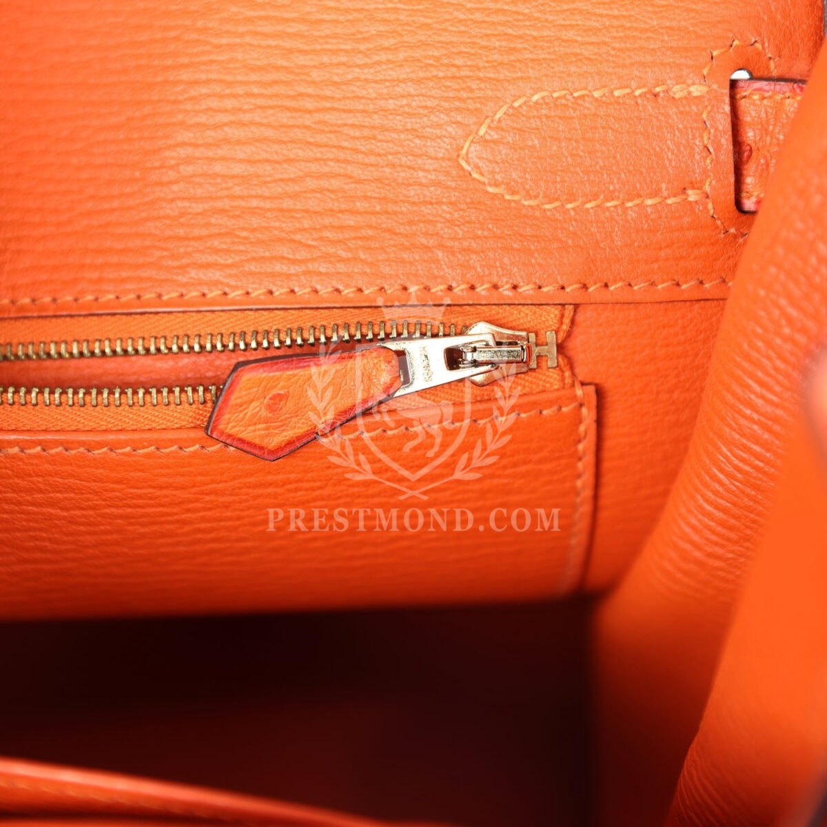 Hermes Special Order (HSS) Birkin 30 Tangerine, Violet and Bougainvillea Ostrich GHW — изображение 9