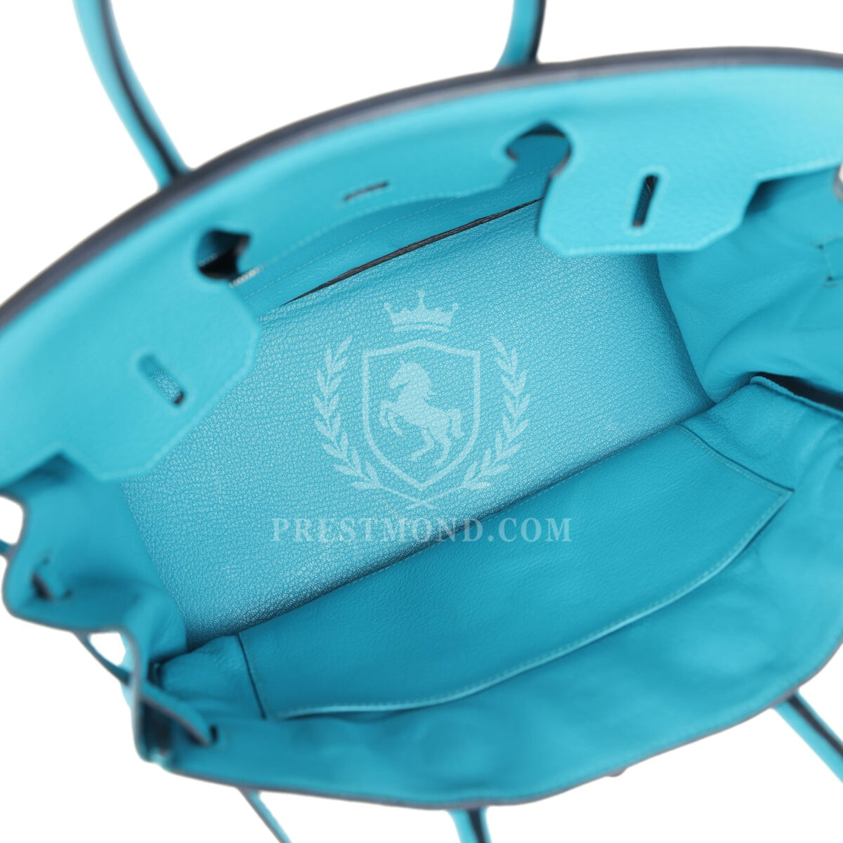 Hermes Birkin 30 Turquoise Clemence PHW — изображение 8