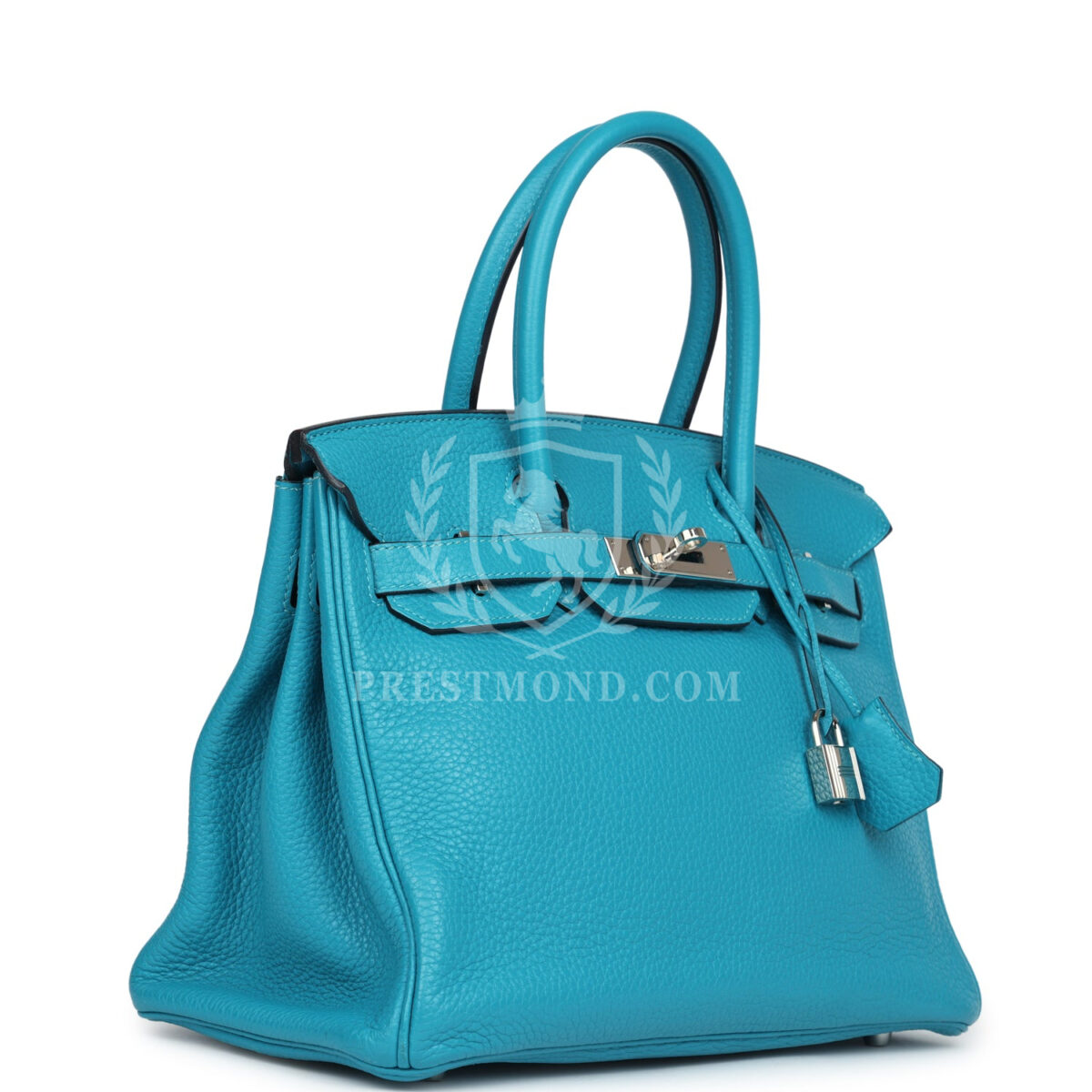 Hermes Birkin 30 Turquoise Clemence PHW — изображение 2