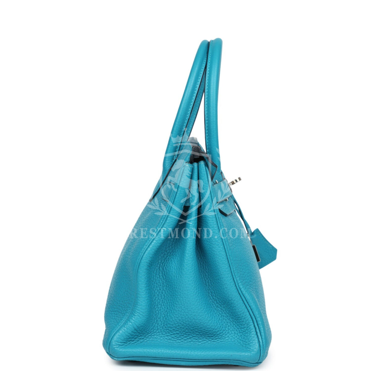 Hermes Birkin 30 Turquoise Clemence PHW — изображение 3