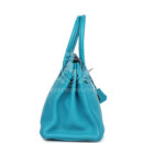 Hermes Birkin 30 Turquoise Clemence PHW