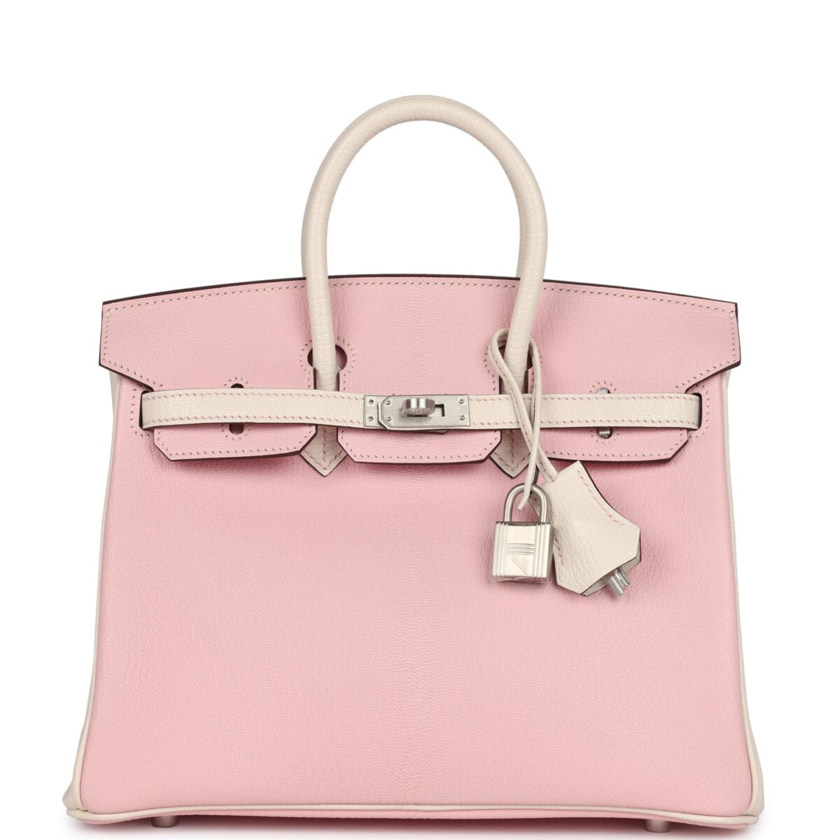 Hermes Special Order (HSS) Birkin 25 Rose Sakura and Nata Swift Brushed GHW