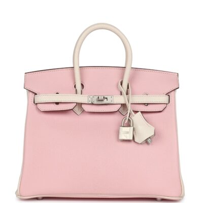 Hermes Special Order (HSS) Birkin 25 Rose Sakura and Nata Swift Brushed GHW