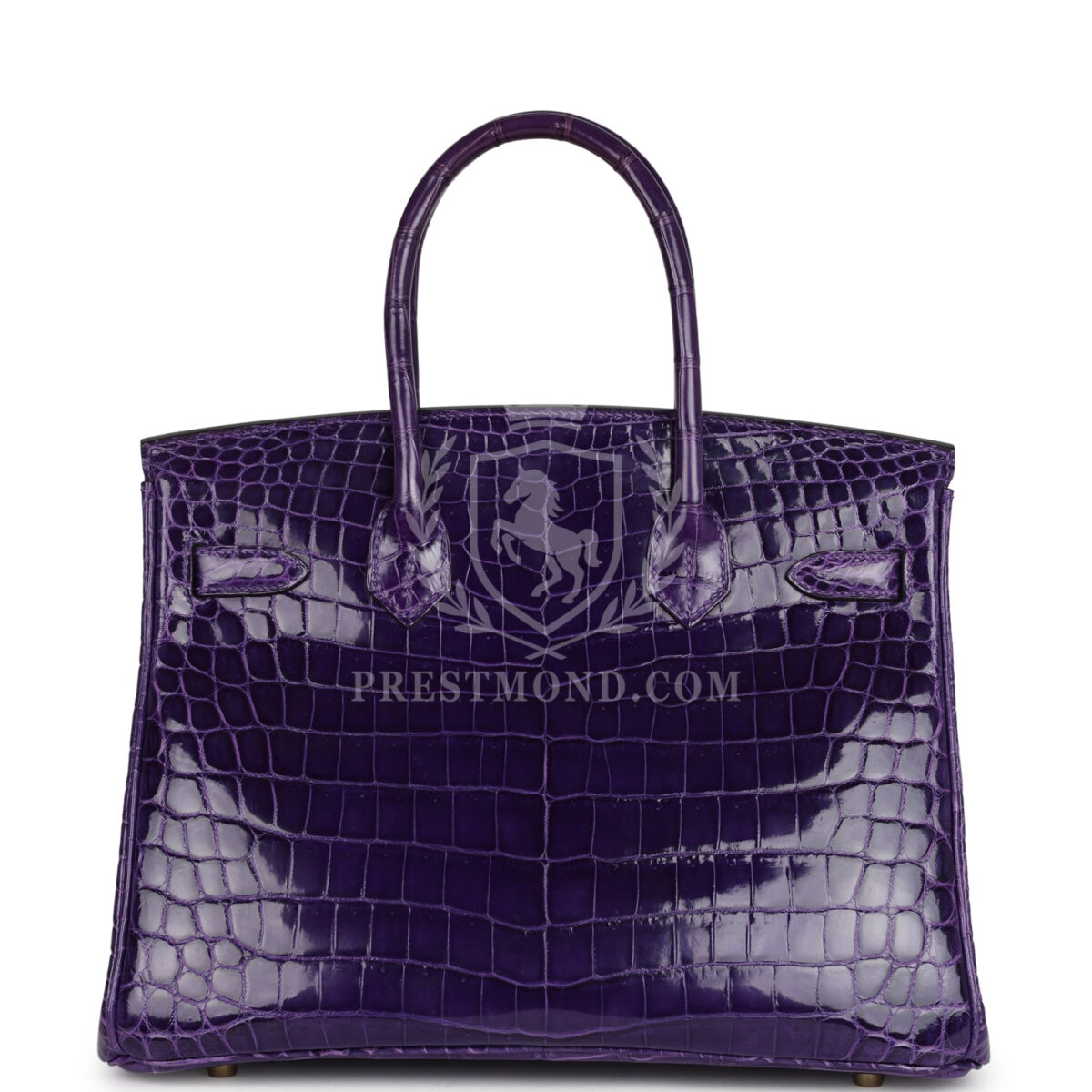 Hermes Birkin 30 Ultraviolet Shiny Niloticus Crocodile GHW — изображение 4