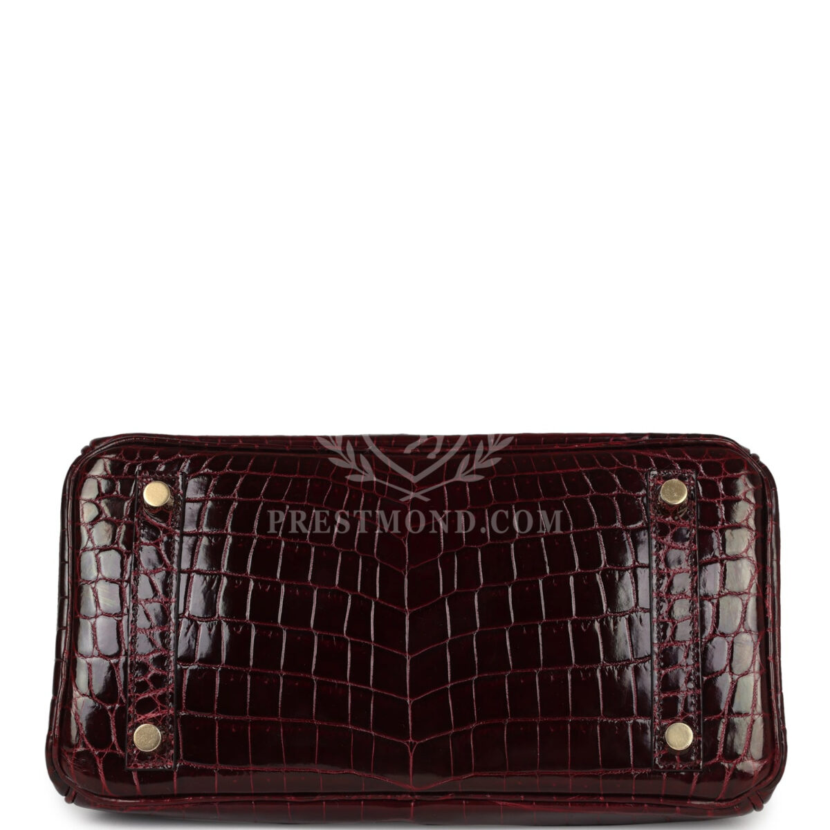 Hermes Birkin 25 Bordeaux Shiny Niloticus Crocodile GHW — изображение 6