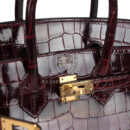 Hermes Birkin 25 Bordeaux Shiny Niloticus Crocodile GHW