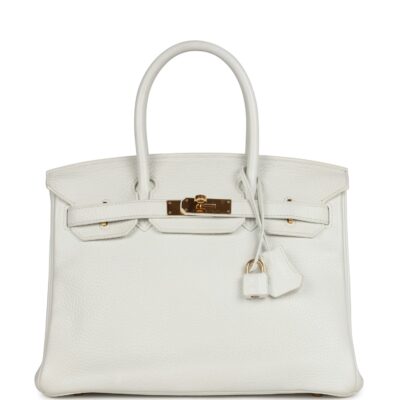 Hermes Birkin 30 White Clemence GHW