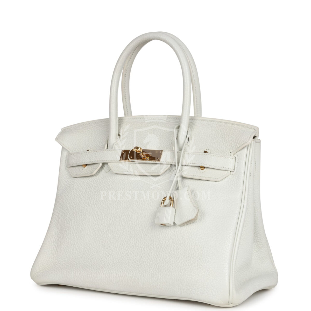 Hermes Birkin 30 White Clemence GHW — изображение 5