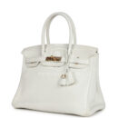 Hermes Birkin 30 White Clemence GHW