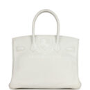 Hermes Birkin 30 White Clemence GHW