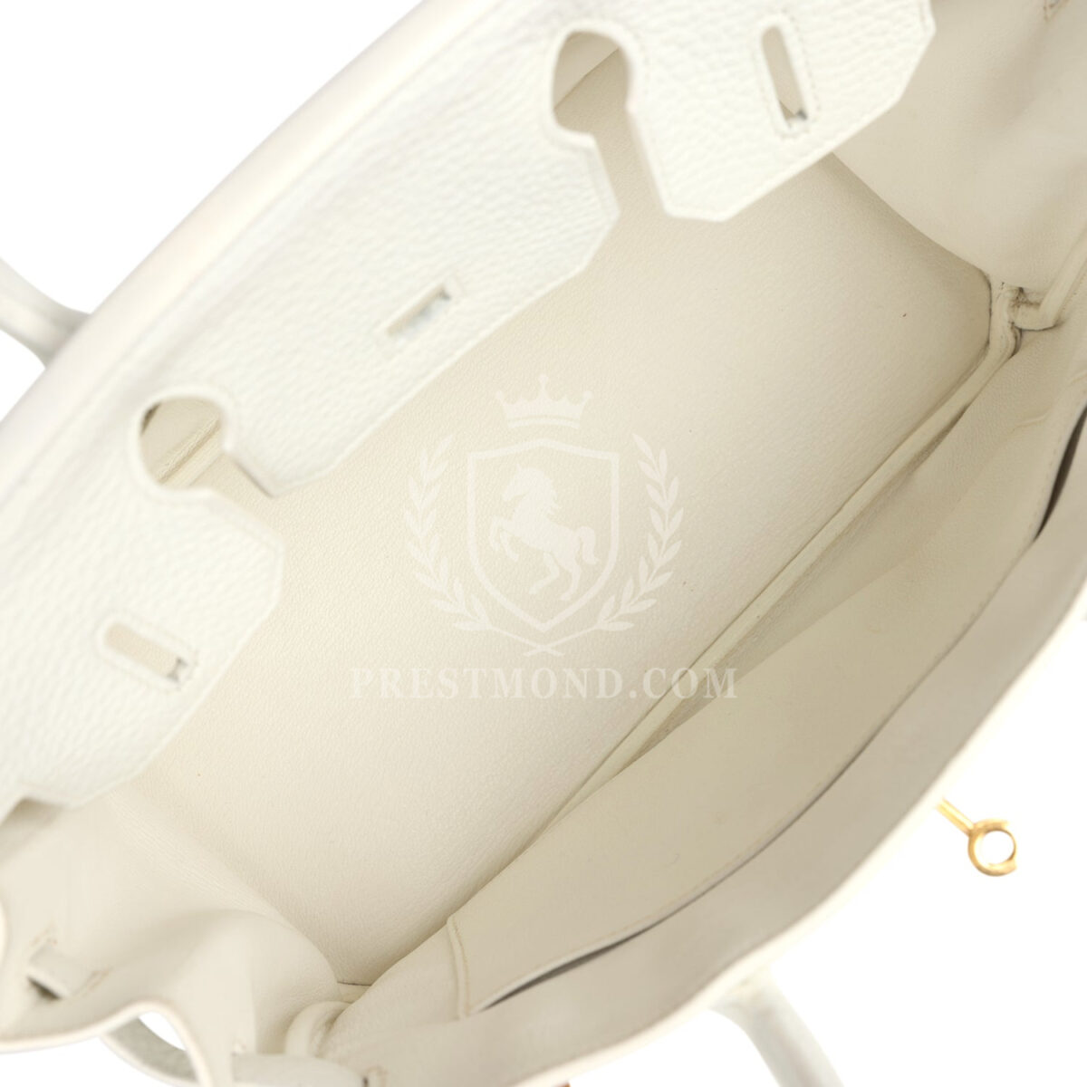 Hermes Birkin 30 White Clemence GHW — изображение 8