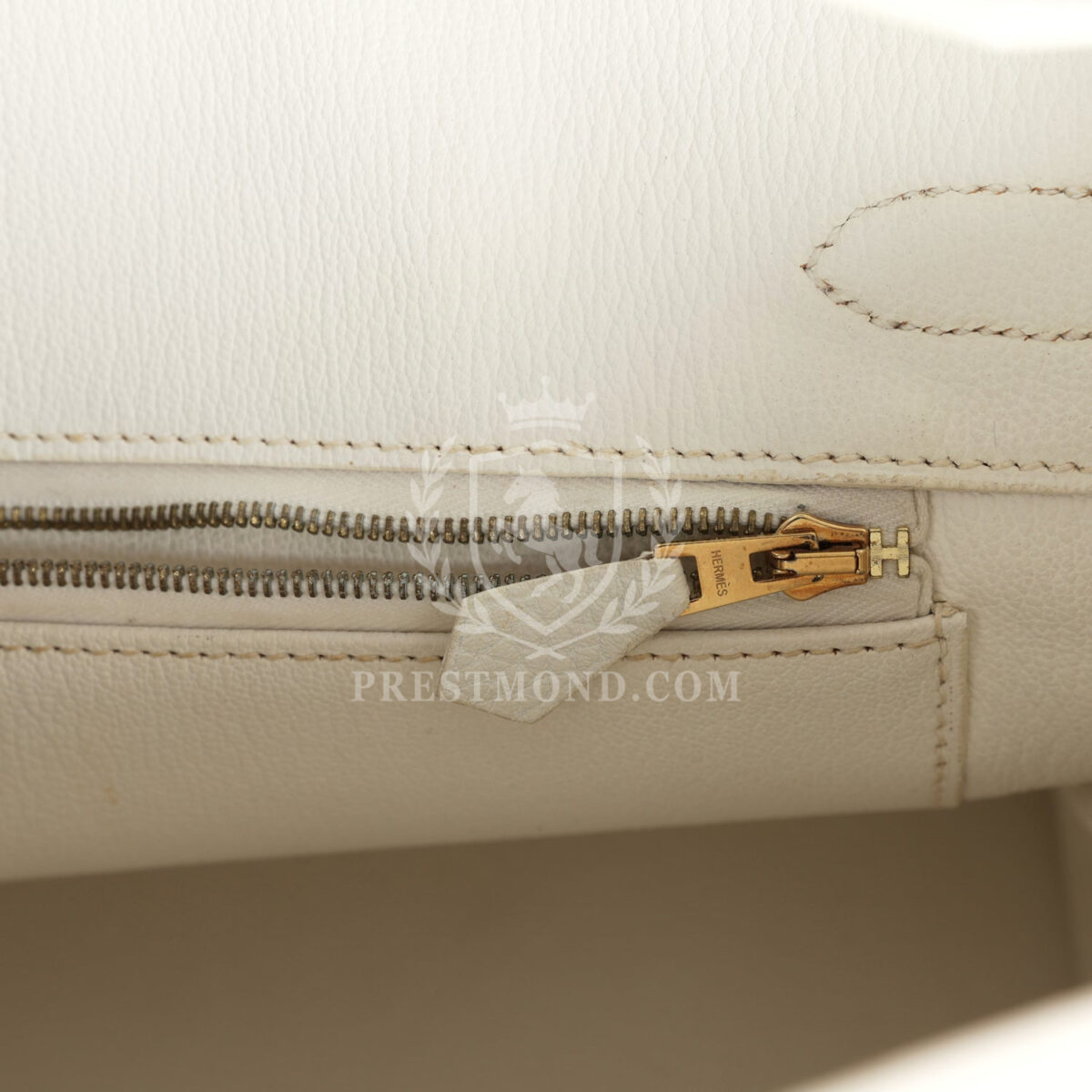 Hermes Birkin 30 White Clemence GHW — изображение 9