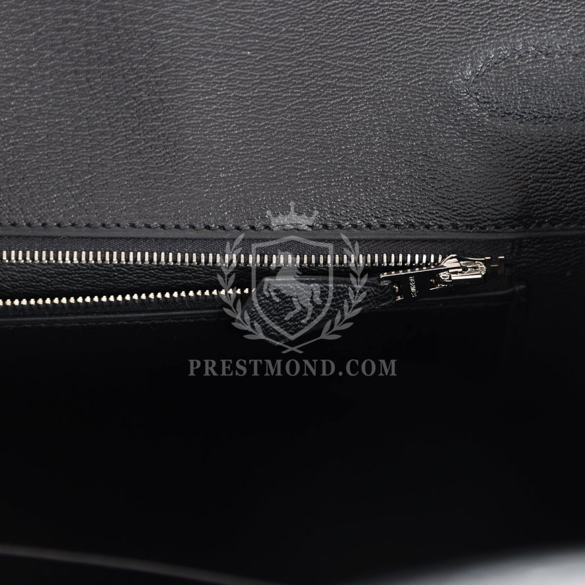 Hermes Birkin 35 Black Shiny Porosus Crocodile 18K White GHW Diamond Hardware — изображение 11