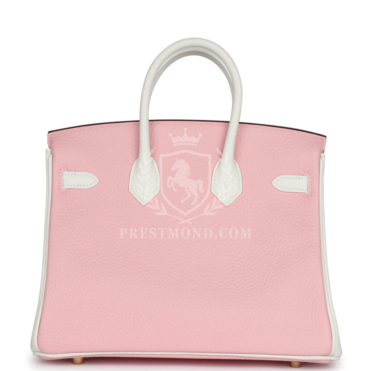 Hermes Special Order (HSS) Birkin 25 Rose Sakura and White Clemence Brushed GHW — изображение 4