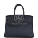 Hermes Birkin 30 Bleu Indigo and Rouge H Contour Epsom GHW