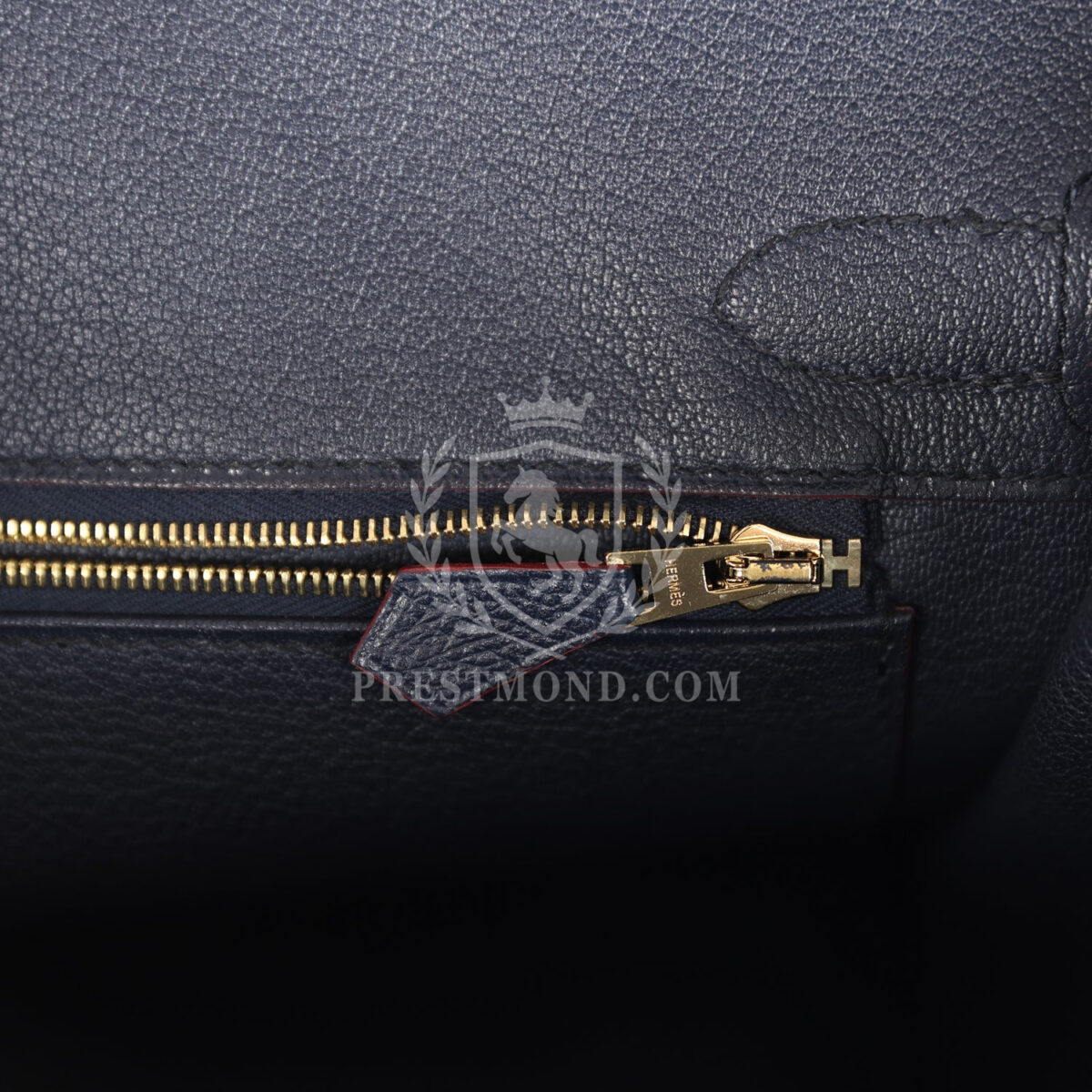 Hermes Birkin 30 Bleu Indigo and Rouge H Contour Epsom GHW — изображение 9