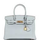 Hermes Birkin 30 Bleu Pale Togo GHW