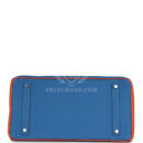 Hermes Special Order (HSS) Birkin 35 Tricolor Bleu Hydra, Ultraviolet and Orange Togo PHW