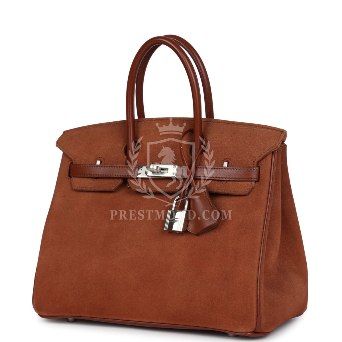 Vintage Hermes Birkin 25 Noisette Doblis and Box PHW — изображение 5