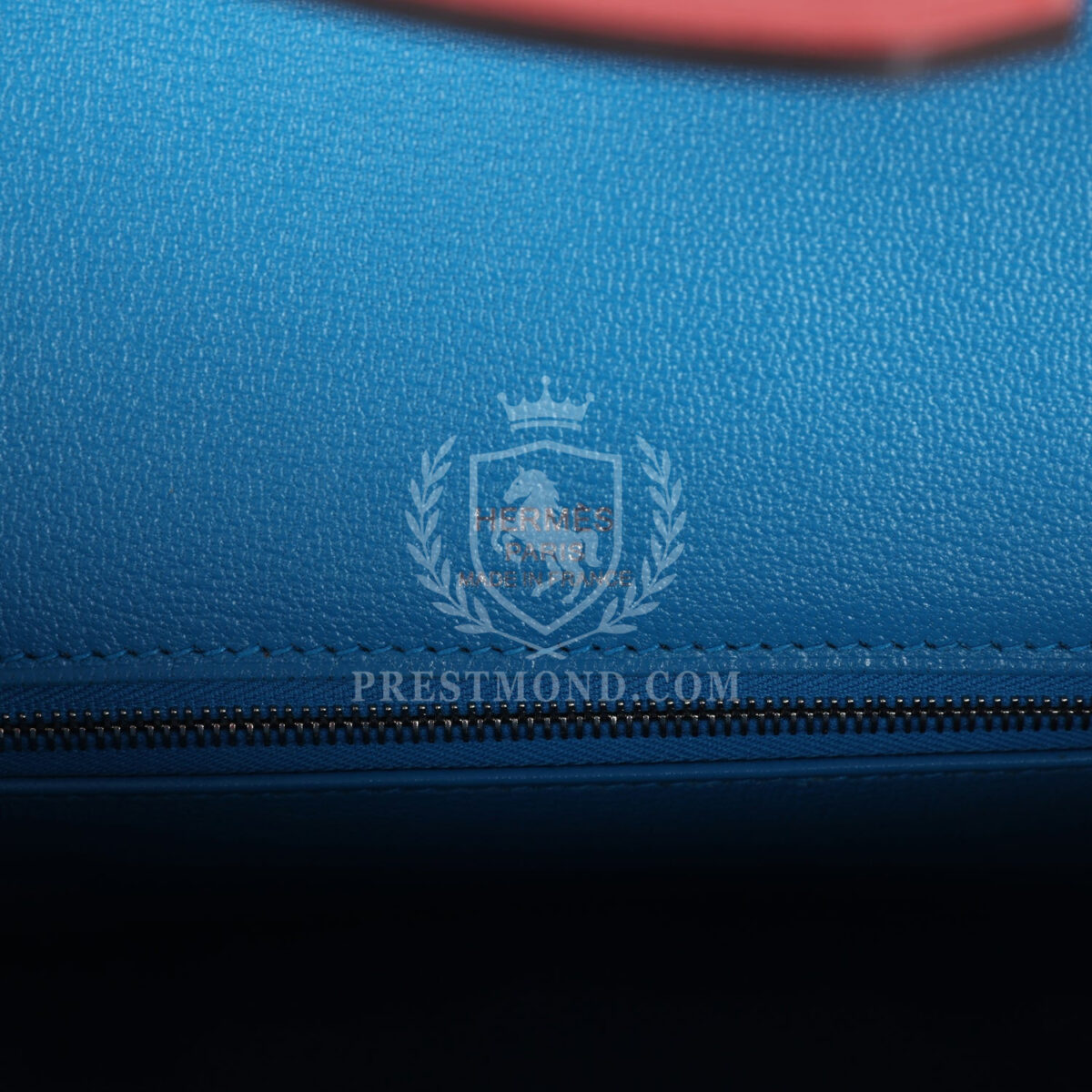 Hermes Casaque Birkin Sellier 30 Rouge De Coeur and Rose Extreme Epsom PHW — изображение 7
