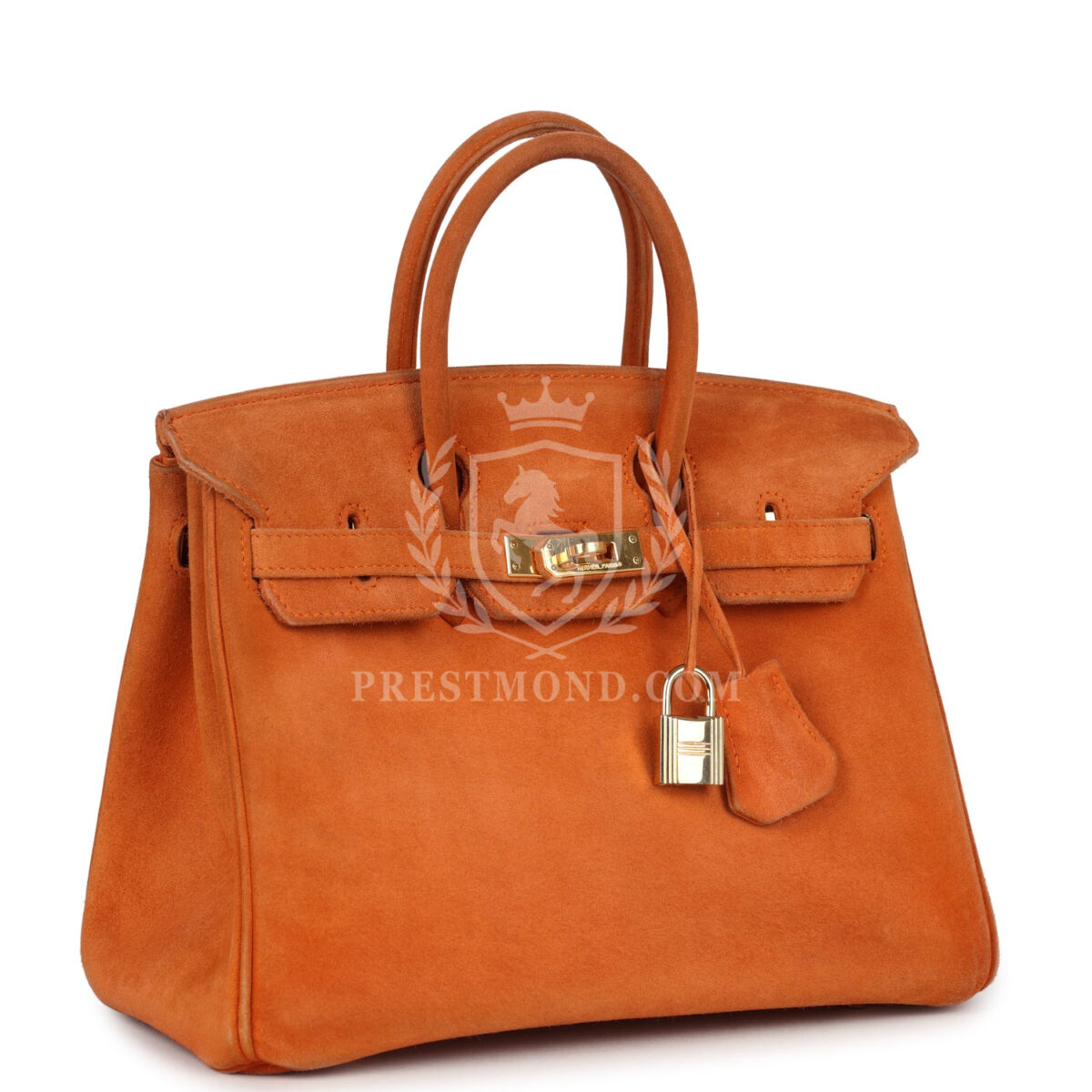 Vintage Hermes Birkin 25 Orange Doblis GHW — изображение 2