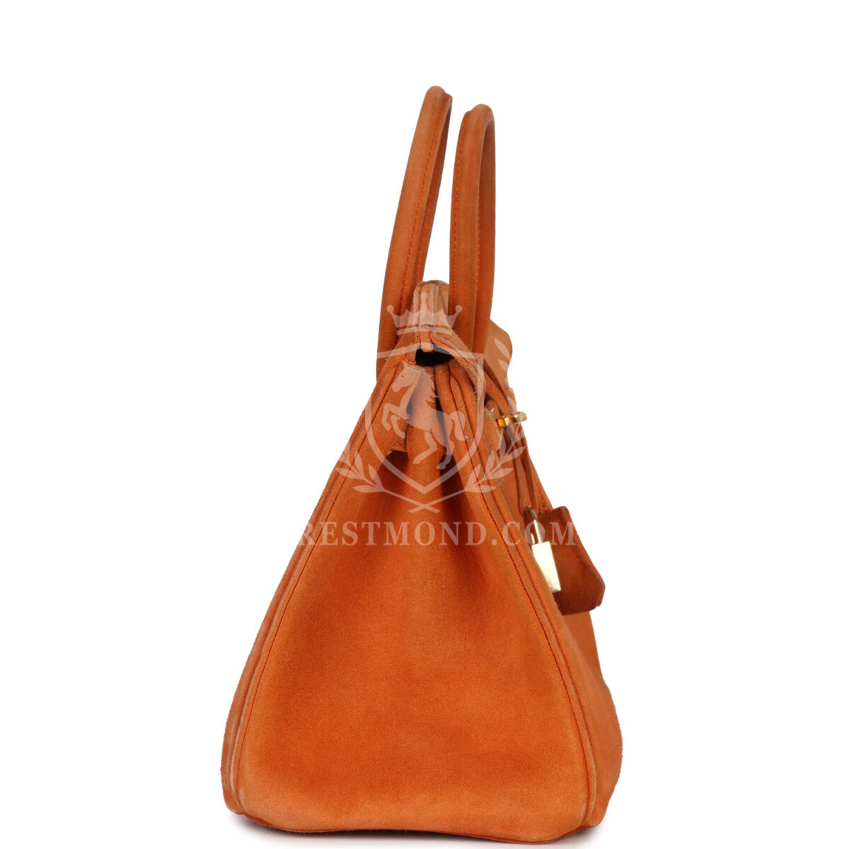 Vintage Hermes Birkin 25 Orange Doblis GHW — изображение 3