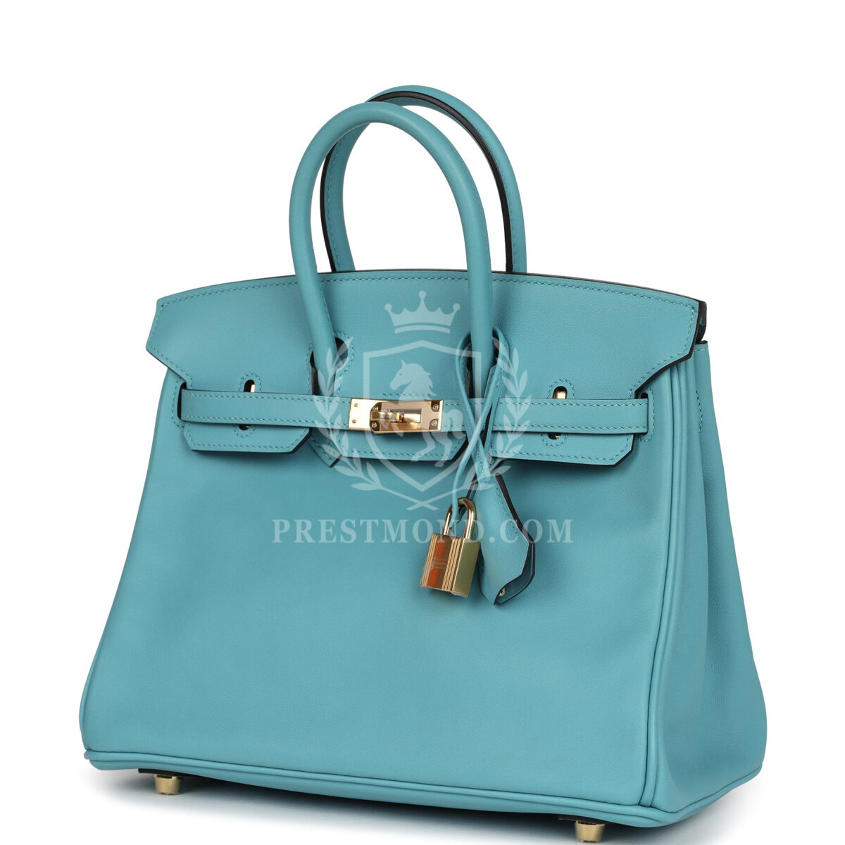 Hermes Birkin 25 Bleu Saint Cyr Swift GHW — изображение 5