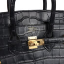 Hermes Birkin 25 Black Matte Alligator GHW