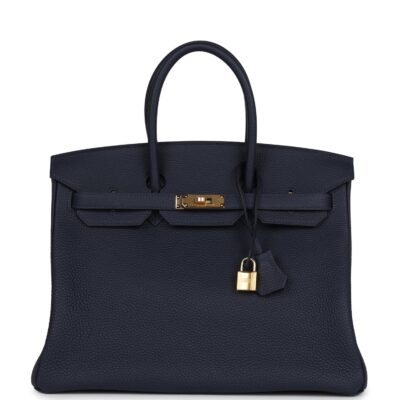 Hermes Birkin 35 Bleu Nuit Togo GHW