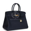 Hermes Birkin 35 Bleu Nuit Togo GHW