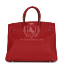 Hermes Birkin 35 Rouge Garance Togo GHW