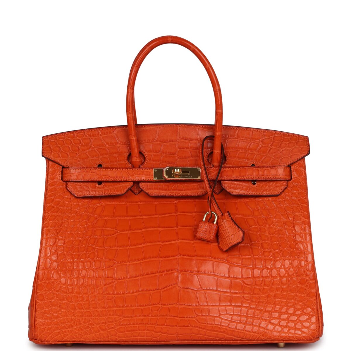 Hermes Birkin 35 Feu Matte Alligator GHW
