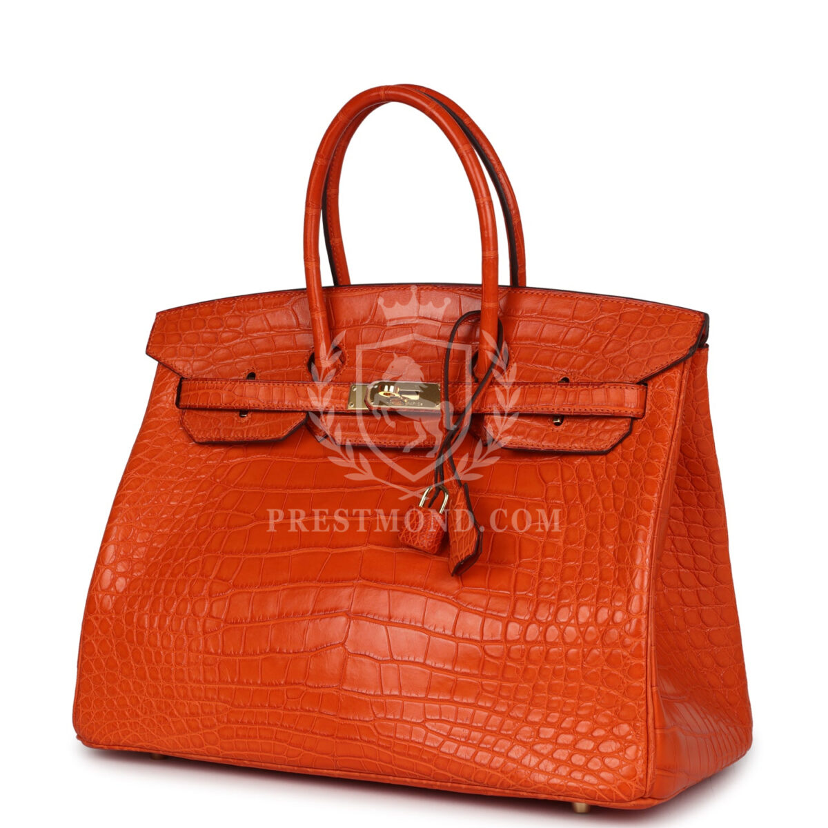 Hermes Birkin 35 Feu Matte Alligator GHW — изображение 5