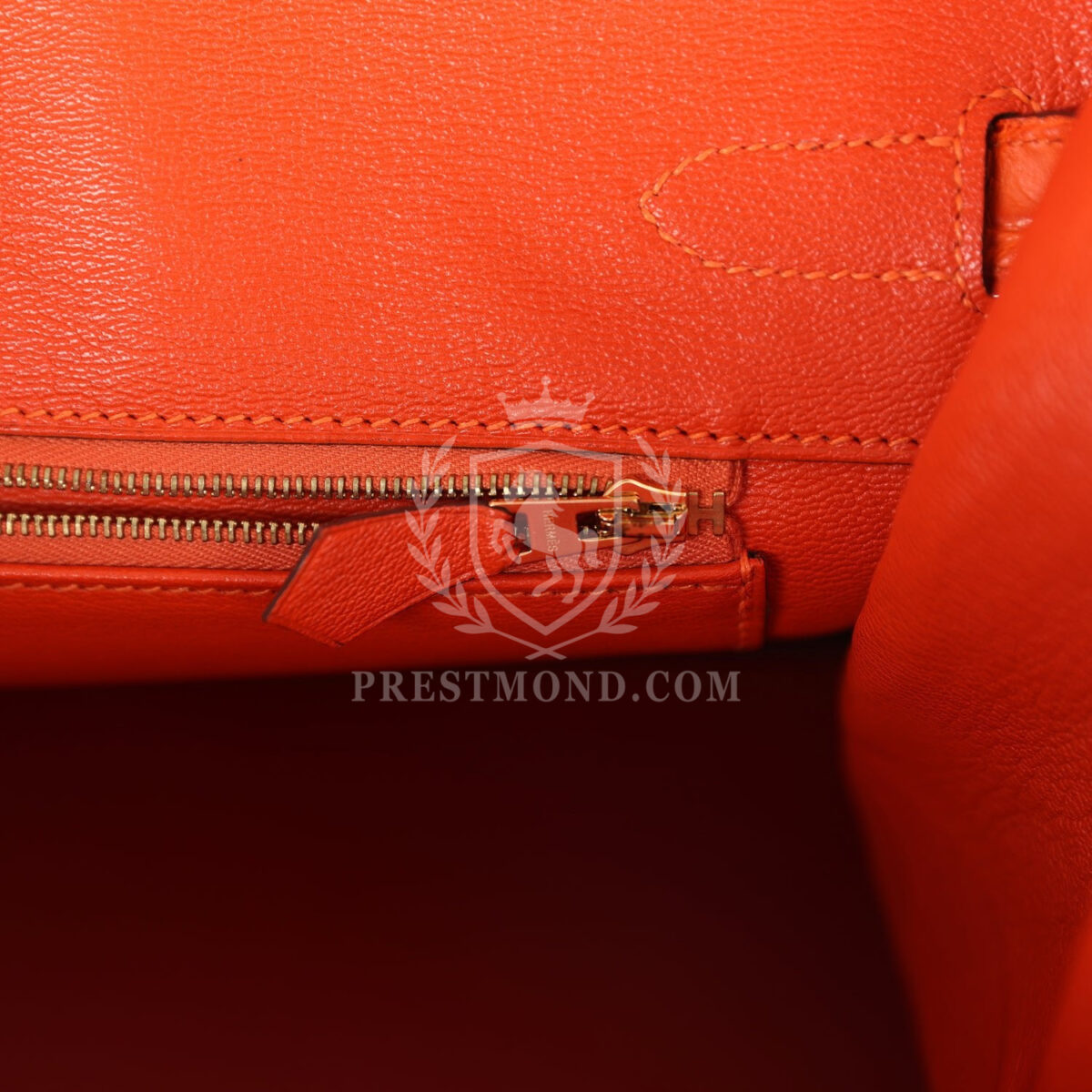 Hermes Birkin 35 Feu Matte Alligator GHW — изображение 9