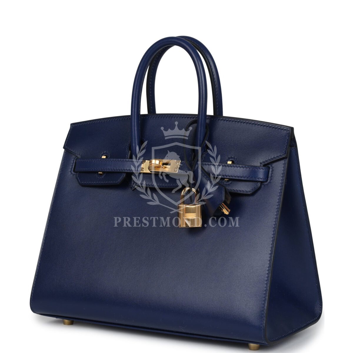 Hermes Birkin Sellier 25 Bleu Saphir Box GHW — изображение 5