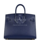 Hermes Birkin Sellier 25 Bleu Saphir Box GHW