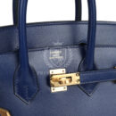 Hermes Birkin Sellier 25 Bleu Saphir Box GHW