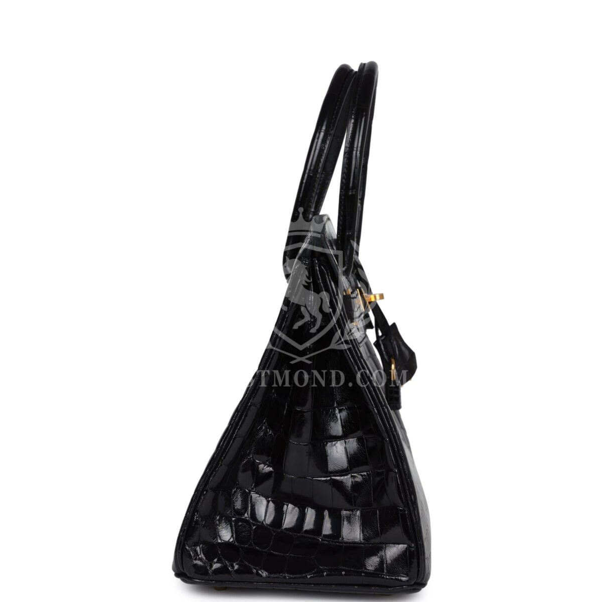 Hermes Birkin 30 Black Shiny Crocodile Niloticus GHW — изображение 3