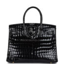 Hermes Birkin 30 Black Shiny Crocodile Niloticus GHW